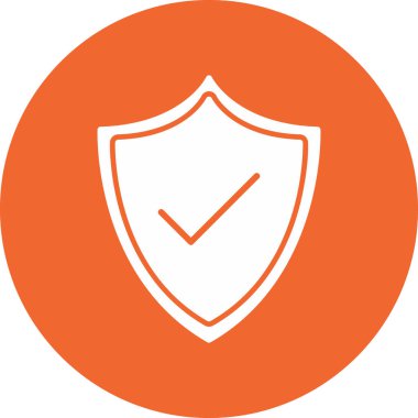 kalkan simgesi, vektör illüstrasyonu