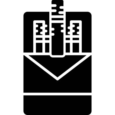 - Sigara paketi. Web simgesi vektör illüstrasyonu