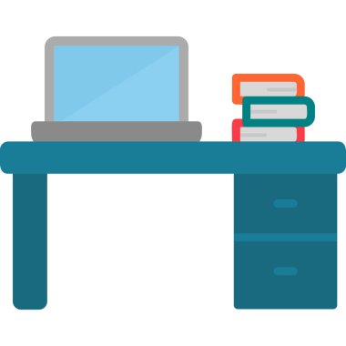 Masa. Web simgesi basit illüstrasyon