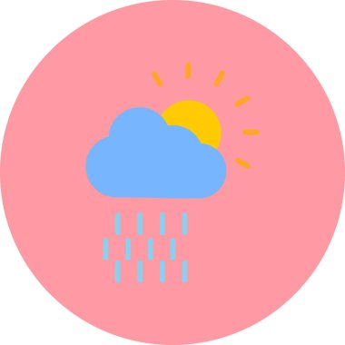 Hava durumu modern simgesi, vektör illüstrasyonu