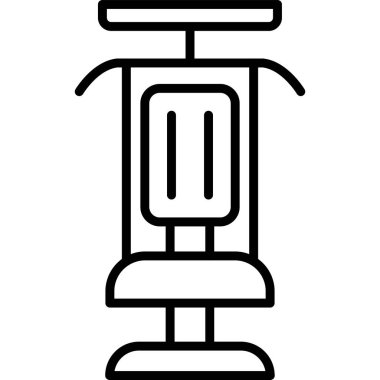 Spor makinesi modern simge, vektör illüstrasyonu