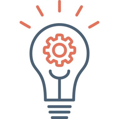 Fikir modern simgesi, vektör illüstrasyonu