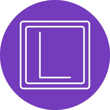 Basit simge, vektör illüstrasyonu öğreniliyor