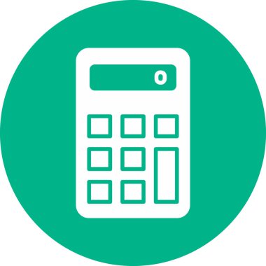 Web hesap makinesi simgesi. vektör illüstrasyonu