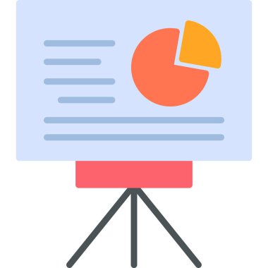 iş düz vektör simgesi