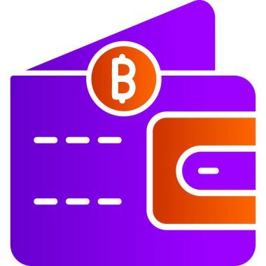 Cüzdan. Web simgesi basit illüstrasyon