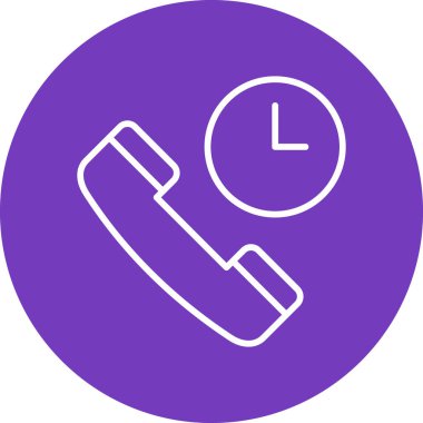 Çağrı bekleme modern simge vektör çizimi