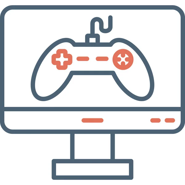 Online Spiel Symbol Vektor Illustration — Stockvektor