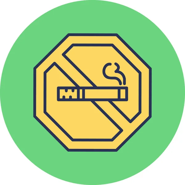 Smoking Modern Vector Icon Illustration —  Vetores de Stock