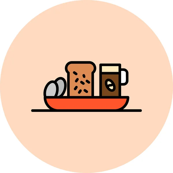 Kávé Vektor Ikon Modern Egyszerű Illusztráció — Stock Vector