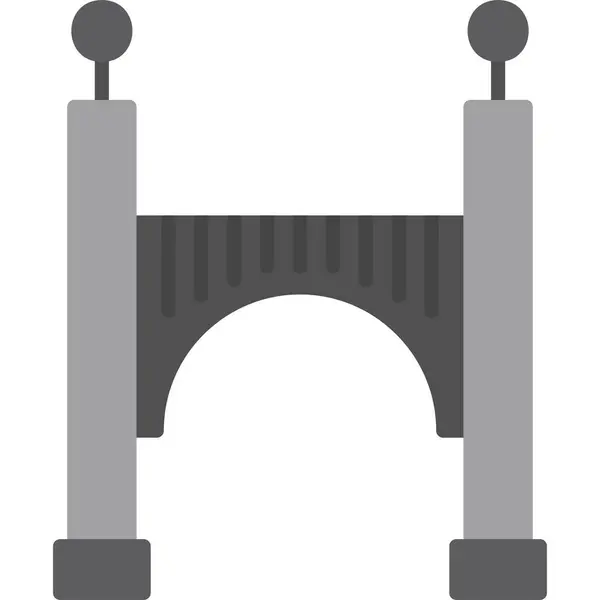 Bridge Modern Icon Vector Illustration — Stock Vector