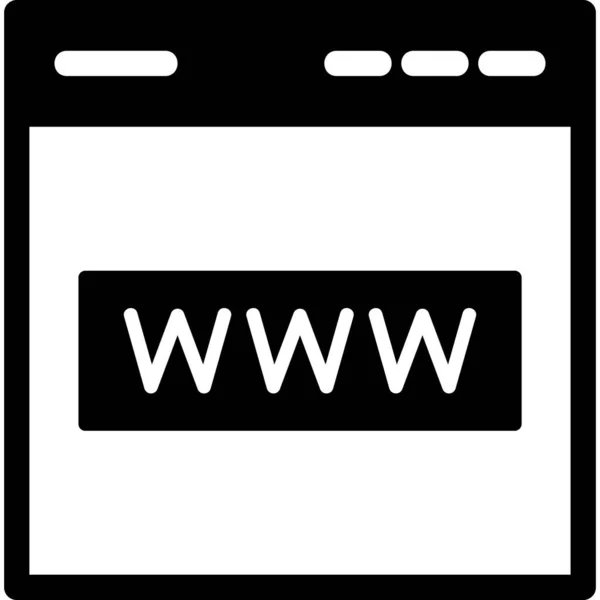 Www Webseite Internet Browser Seite — Stockvektor