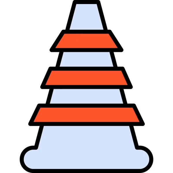 Cone Modern Icon Vector Illustration — Stock Vector