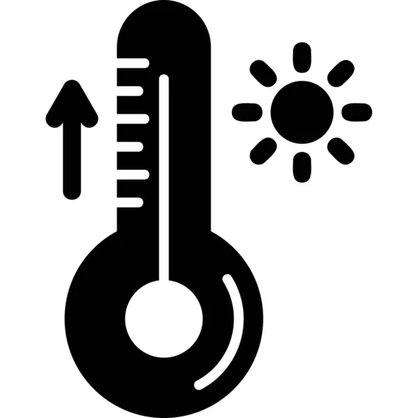 Thermometer Pictogram Vector Illustratie — Stockvector