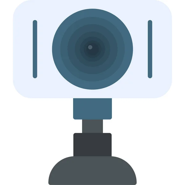 Cámara Web Diseño Simple Icono Webcam — Vector de stock