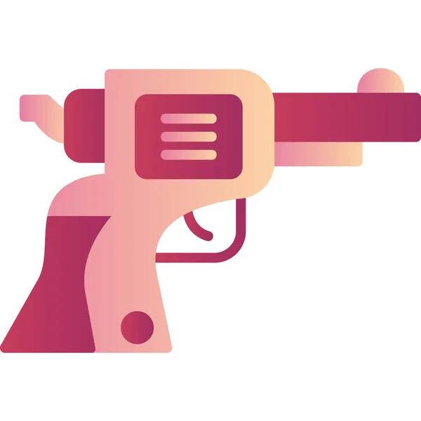 Pistol Web Icon Simple Design — Stock Vector