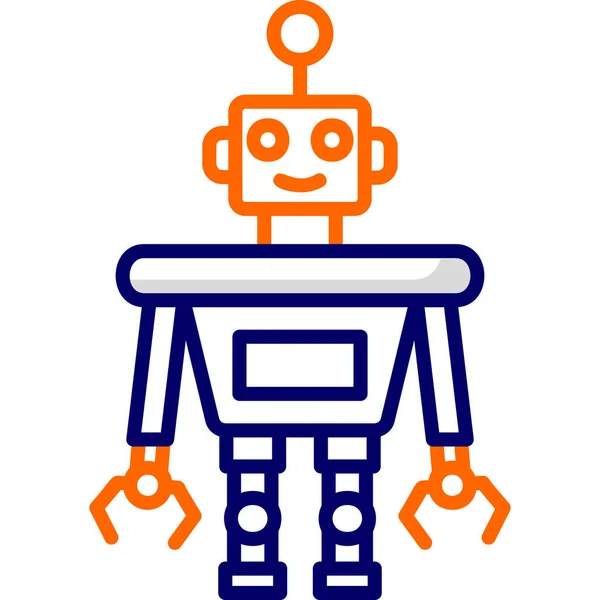 Ikona Robota Vektorové Ilustrace — Stockový vektor