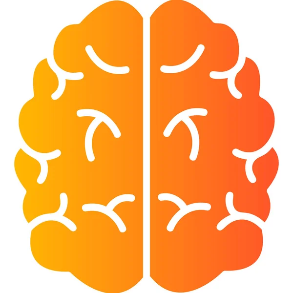 Brain Modern Vector Icon Illustration — Vector de stock