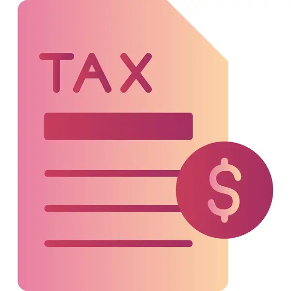 Податкова Іконка Платежу Векторна Ілюстрація — стоковий вектор