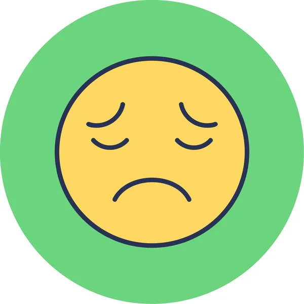 Gesicht Emoticon Symbol Vektorillustration — Stockvektor