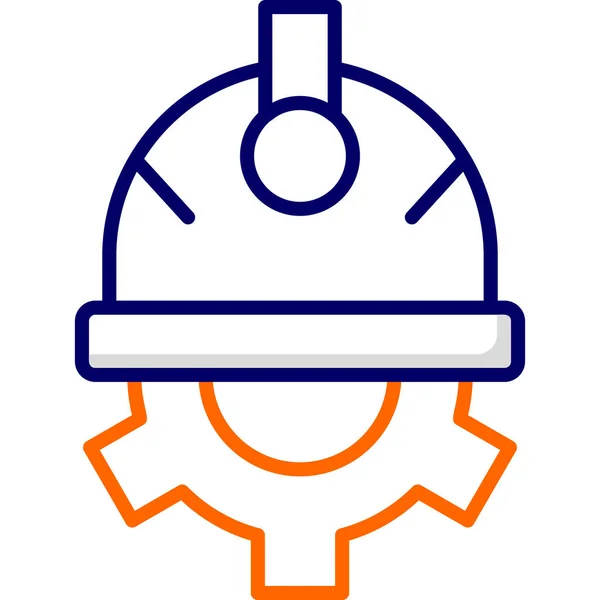 Helm Web Symbol Einfache Illustration — Stockvektor