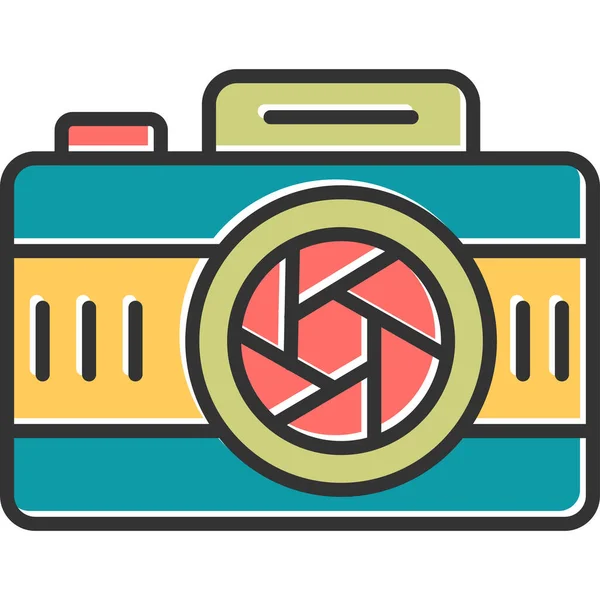 Photography Film Camera Illustration Icon — Stock Vector