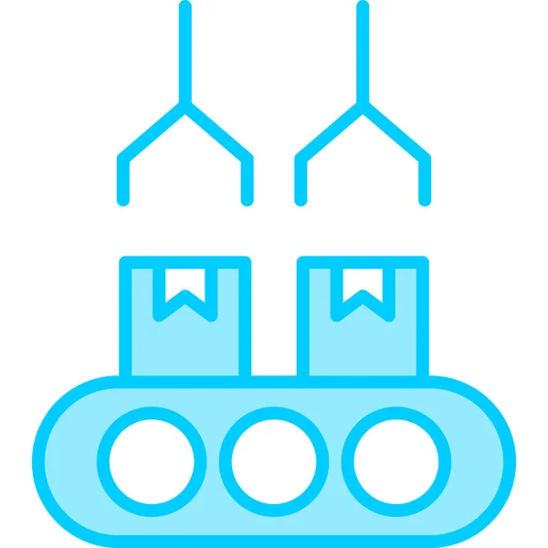 Cinto Transportador Ícone Web Ilustração Simples —  Vetores de Stock