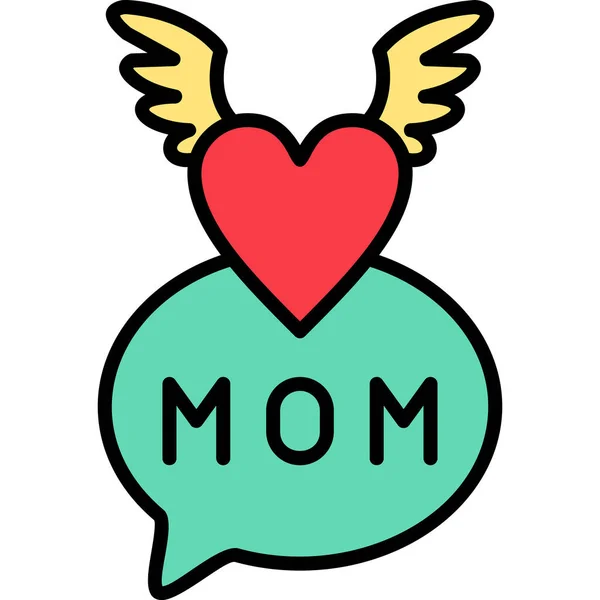 Muttertag Hintergrund Vektor Illustration — Stockvektor