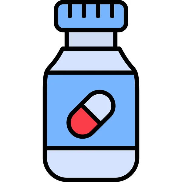 Icône Pilules Médicales Illustration Simple — Image vectorielle