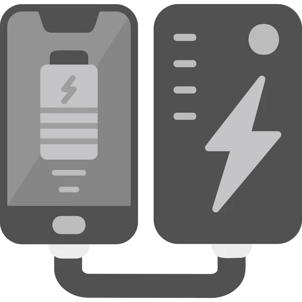 Batterie Portable Pour Téléphone Portable Smartphone Charge — Image vectorielle