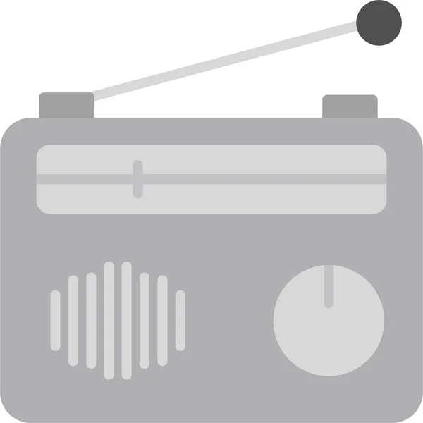 Ραδιόφωνο Web Απλή Εικόνα Εικονίδιο — Διανυσματικό Αρχείο
