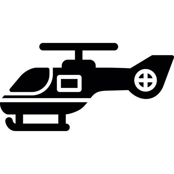 Вертоліт Веб Іконка Проста Ілюстрація — стоковий вектор