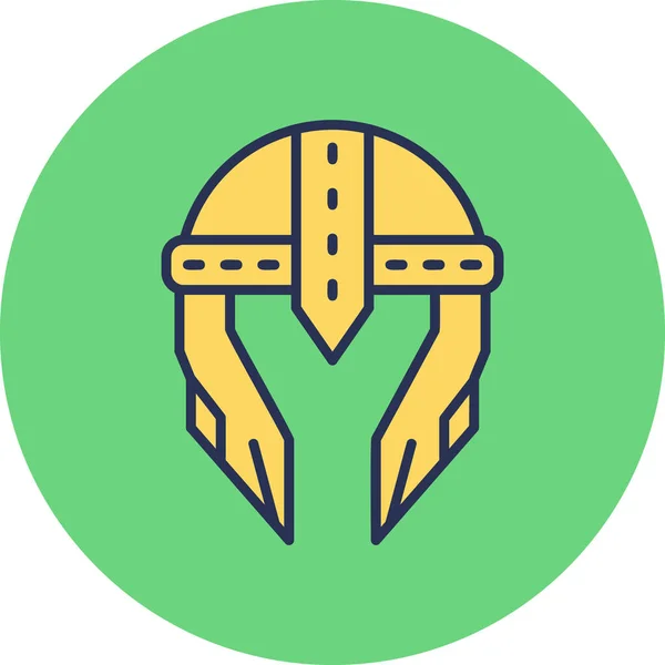 Helm Web Symbol Einfache Illustration — Stockvektor