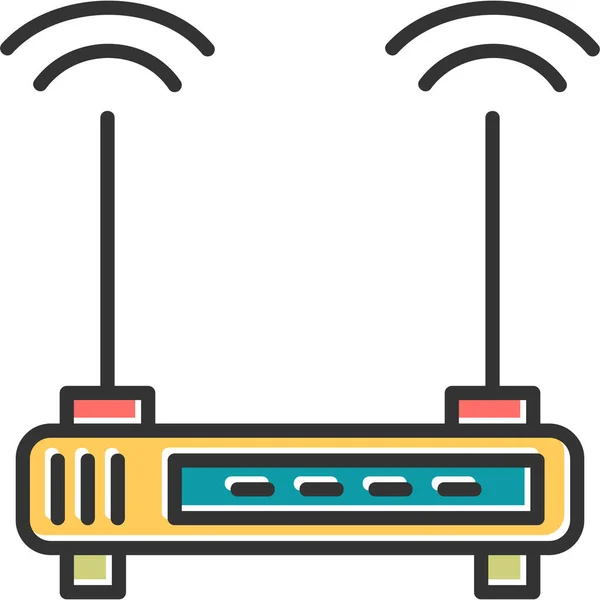 Router Modern Vector Icon Illustration — Vector de stock