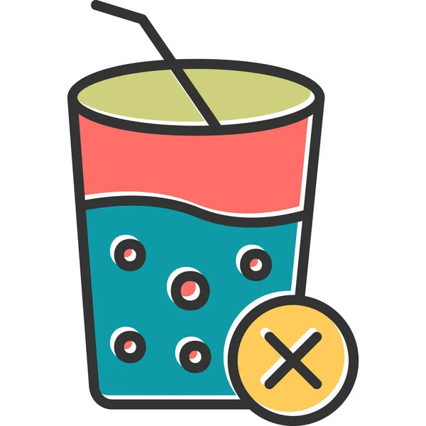 Hay Jugos Signo Web Icono Ilustración Simple — Vector de stock