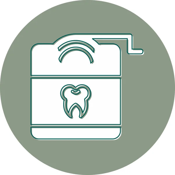 Icono Moderno Hilo Dental Ilustración Vectorial — Vector de stock