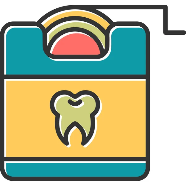 Dental Floss Modern Icon Vector Illustration — 스톡 벡터