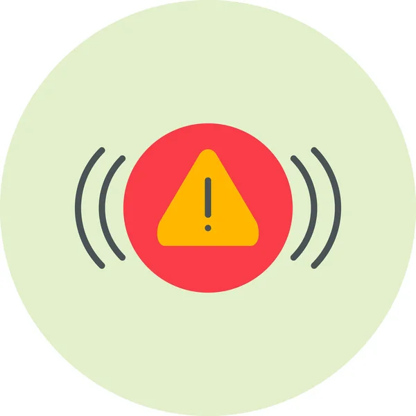 Warning Icon Vector Illustration — Stock Vector