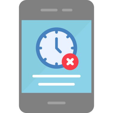 Cep telefonu. Web simgesi basit illüstrasyon