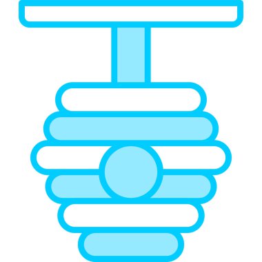 Arı kovanı simgesi vektör illüstrasyonu