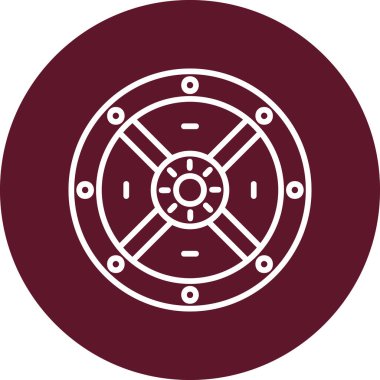 kalkan ikon vektör illüstrasyonu