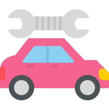 Araba bakımı modern simge, vektör illüstrasyonu