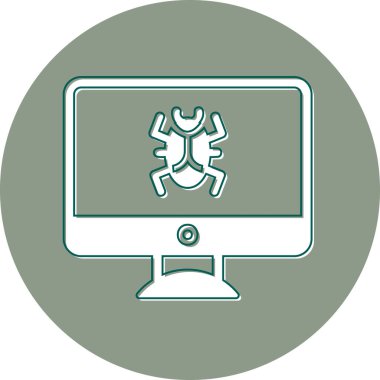 Virus Detective icon modern vector illustration