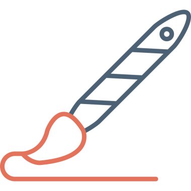 Boya fırçası. Basit resimleme