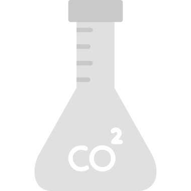 Karbondioksit ikonu, modern tasarım illüstrasyonu