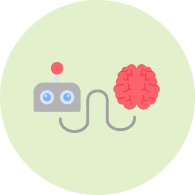 Reboot brain modern vector icon illustration