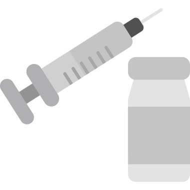 Şırınga. Web simgesi basit tasarım