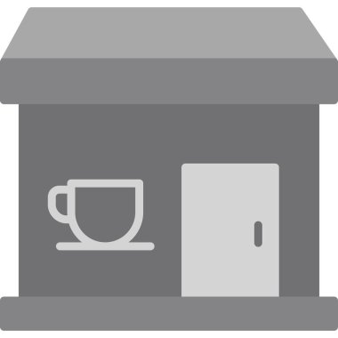 Kafe ikonu, modern tasarım illüstrasyonu