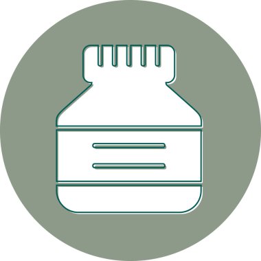 Mürekkep modern simge vektör illüstrasyonu