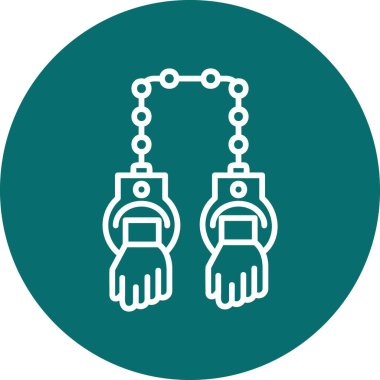 Tutuklama simgesinin vektör illüstrasyonu